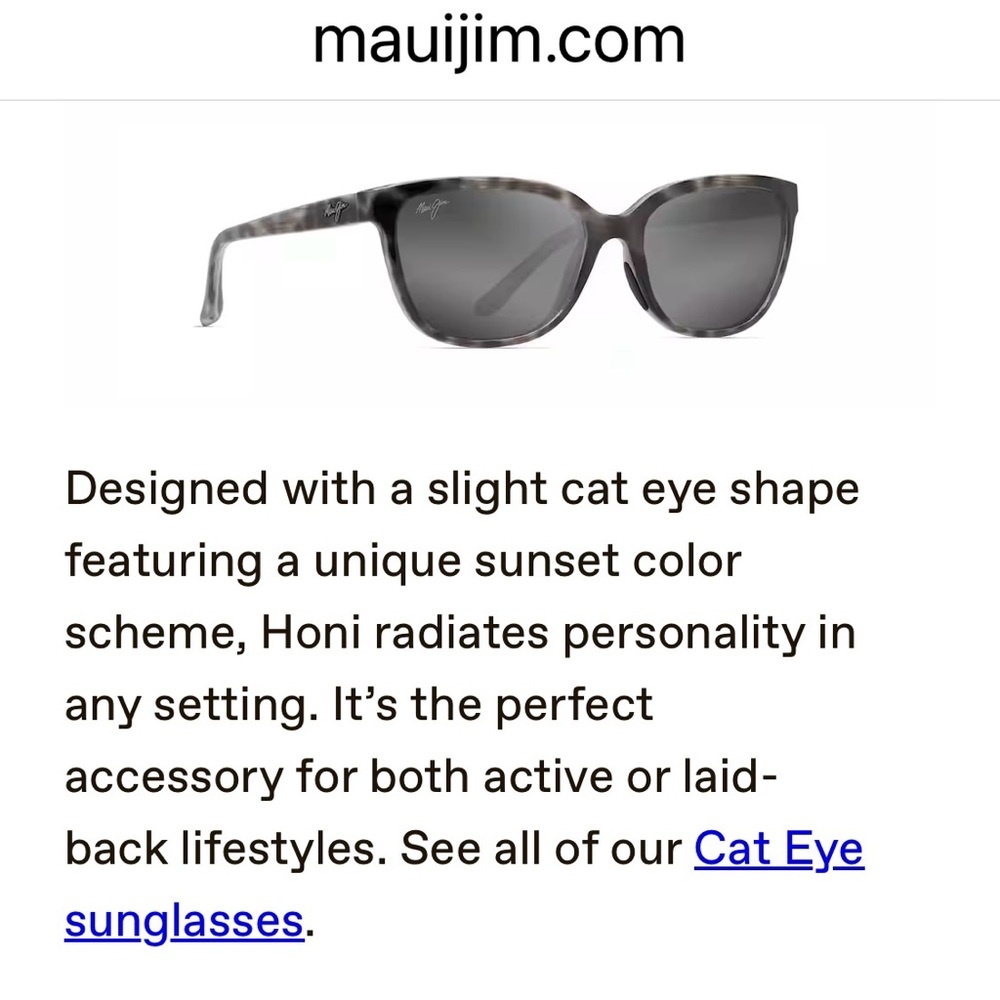 Maui Jim 🕶️ Honi with case - Picture 2 of 8